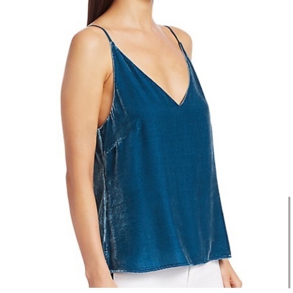 L'AGENCE Gabriella Velvet Camisole in Cortez Blue NWT - Picture 3 of 16